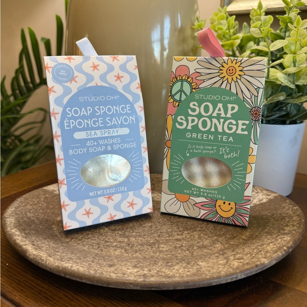 Studio Sea Spray & Green Tea Soap Sponge Set